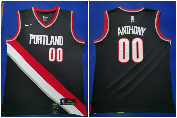 Blazers 00 Carmelo Anthony Black 2019-20 Nike Swingman Jersey,We sell and wholesale Blazers 00 Carmelo Anthony Black 2019-20 Nike Swingman Jersey on line form chian!